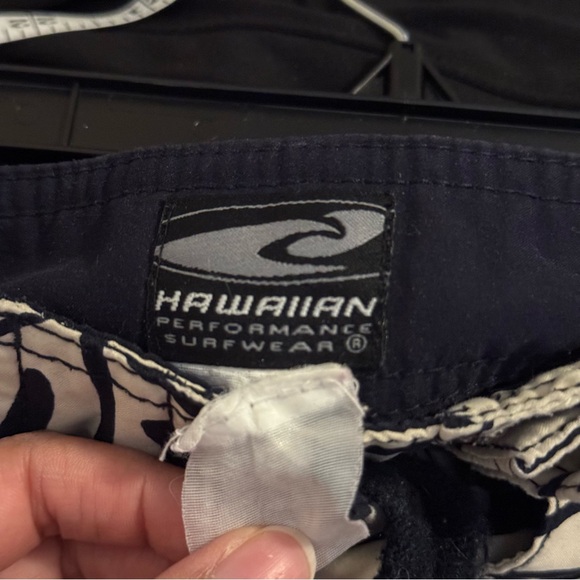 Hawaiian shorts performance Trunks Swim Hibiscus Black Board Beach - Picture 5 of 7